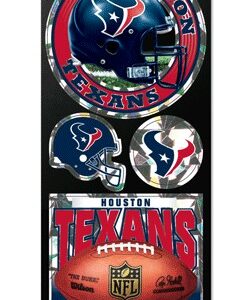 Houston Texans Decal 4x11 Die Cut Prismatic Style