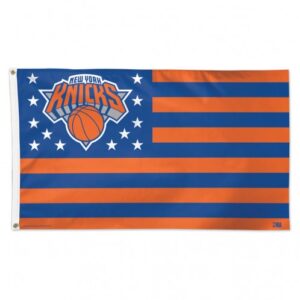 New York Knicks Flag 3x5 Deluxe Style Stars and Stripes Design