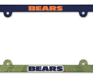 Chicago Bears License Plate Frame Plastic Full Color Style