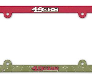 San Francisco 49ers License Plate Frame Plastic Full Color Style