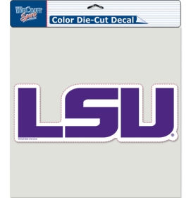LSU Tigers Decal 8x8 Perfect Cut Color