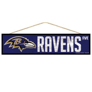 Baltimore Ravens Sign 4x17 Wood Avenue Design
