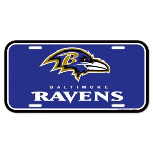 Baltimore Ravens License Plate Plastic
