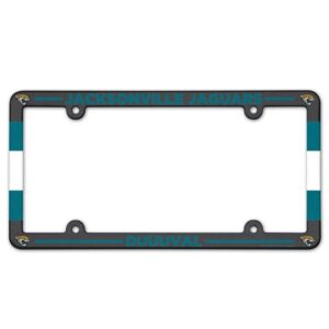Jacksonville Jaguars License Plate Frame Plastic Full Color Style