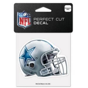 Dallas Cowboys Decal 4x4 Perfect Cut Color Helmet Design