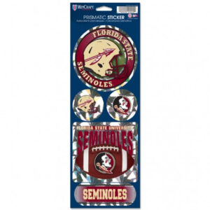 Florida State Seminoles Decal 4x11 Die Cut Prismatic Style