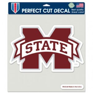 Mississippi State Bulldogs Decal 8x8 Perfect Cut Color
