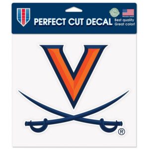 Virginia Cavaliers Decal 8x8 Perfect Cut Color