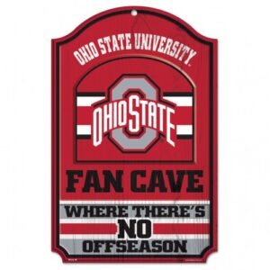 Ohio State Buckeyes Sign 11x17 Wood Fan Cave Design