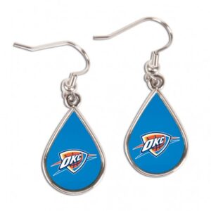 Oklahoma City Thunder Earrings Tear Drop Style