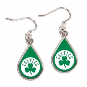 Boston Celtics Earrings Tear Drop Style