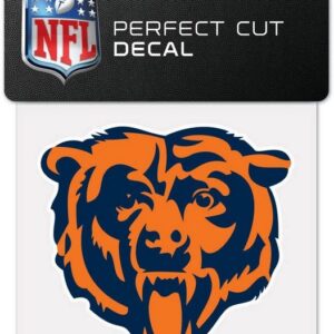 Chicago Bears Decal 4x4 Perfect Cut Color Bear