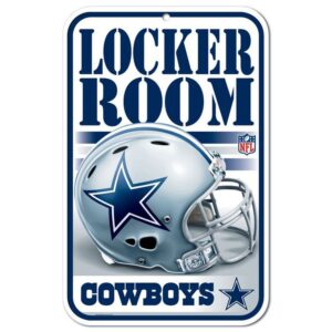 Dallas Cowboys Sign 11x17 Plastic Locker Room Design