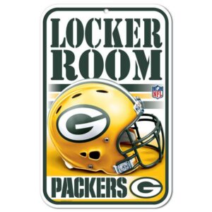 Green Bay Packers Sign 11x17 Plastic Locker Room Design