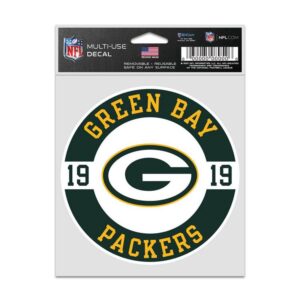 Green Bay Packers Decal 3.75x5 Patch Fan