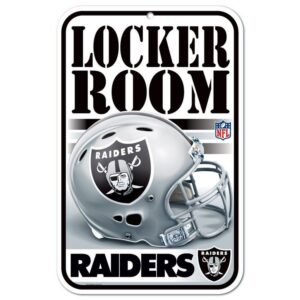Las Vegas Raiders Sign 11x17 Plastic Locker Room Design
