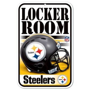 Pittsburgh Steelers Sign 11x17 Plastic Locker Room Design