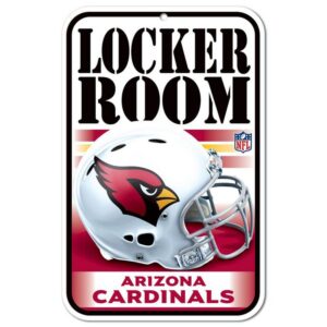 Arizona Cardinals Sign 11x17 Plastic Locker Room Design