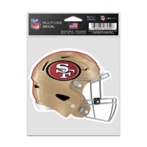 San Francisco 49ers Decal 3.75x5 Helmet Fan