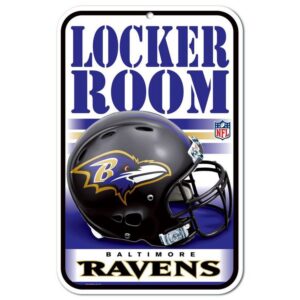 Baltimore Ravens Sign 11x17 Plastic Locker Room Design