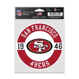 San Francisco 49ers Decal 3.75x5 Patch Fan