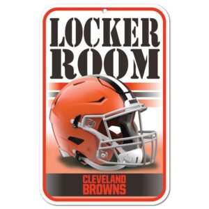 Cleveland Browns Sign 11x17 Plastic Locker Room Design