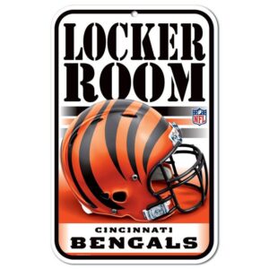 Cincinnati Bengals Sign 11x17 Plastic Locker Room Design