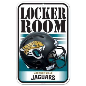 Jacksonville Jaguars Sign 11x17 Plastic Locker Room Design