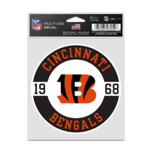 Cincinnati Bengals Decal 3.75x5 Patch Fan