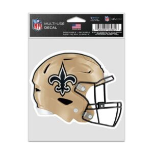 New Orleans Saints Decal 3.75x5 Helmet Fan