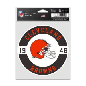 Cleveland Browns Decal 3.75x5 Patch Fan