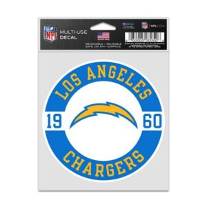 Los Angeles Chargers Decal 3.75x5 Patch Fan