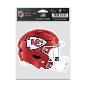 Kansas City Chiefs Decal 3.75x5 Helmet Fan
