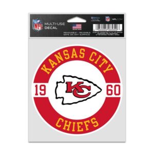 Kansas City Chiefs Decal 3.75x5 Patch Fan