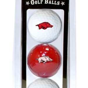 Arkansas Razorbacks 3 Pack of Golf Balls