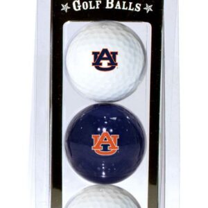 Auburn Tigers 3 Pack of Golf Balls