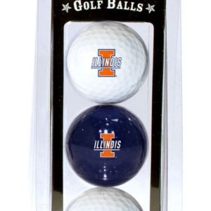 Illinois Fighting Illini 3 Pack of Golf Balls