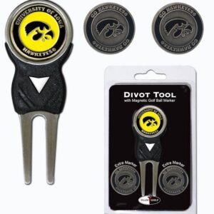 Iowa Hawkeyes Golf Divot Tool with 3 Markers