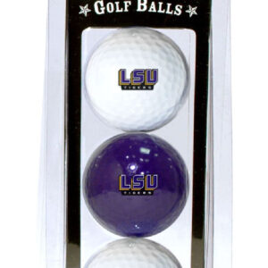 LSU Tigers 3 Pack of Golf Balls
