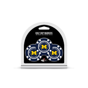 Michigan Wolverines Golf Chip with Marker 3 Pack