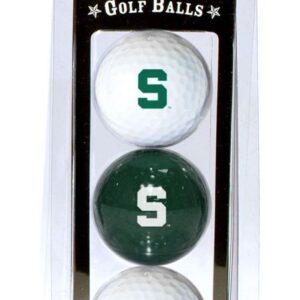 Michigan State Spartans 3 Pack of Golf Balls