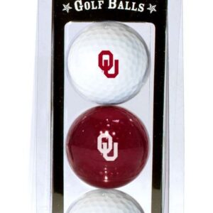 Oklahoma Sooners 3 Pack of Golf Balls
