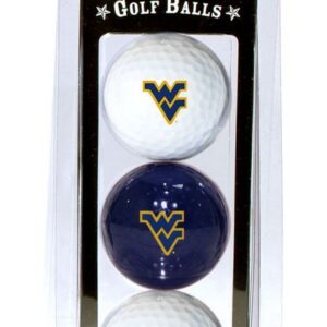 West Virginia Mountaineers 3 Pack of Golf Balls