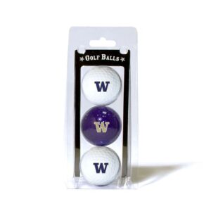 Washington Huskies 3 Pack of Golf Balls