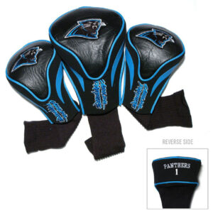 Carolina Panthers Golf Club 3 Piece Contour Headcover Set