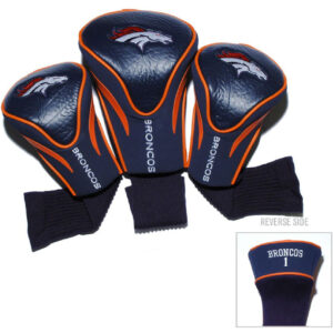 Denver Broncos Golf Club 3 Piece Contour Headcover Set