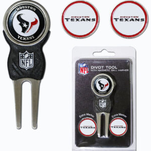 Houston Texans Golf Divot Tool with 3 Markers