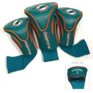 Miami Dolphins Golf Club 3 Piece Contour Headcover Set