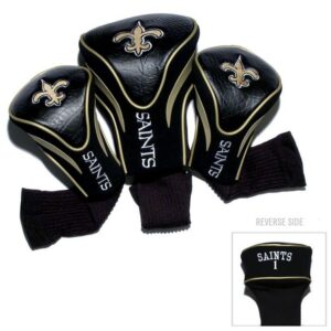 New Orleans Saints Golf Club 3 Piece Contour Headcover Set