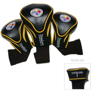 Pittsburgh Steelers Golf Club 3 Piece Contour Headcover Set